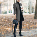 Autumn And Winter New Fashion Stand Collar Women's Woolen Coat - AMAZEALL