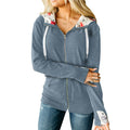 Solid Color Patchwork Bra Chain Casual Ladies Jacket - AMAZEALL
