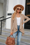 Women's Casual Lightweight Open Front Cardigans  Soft Draped Long Sleeve - AMAZEALL