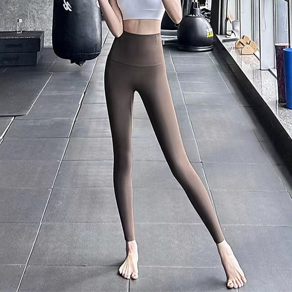 Fleece Thickened Leggings Winter -20 To 5 Shark Pants For Women High Waist Tight Skinny Tummy Control Buttocks Slimming Yoga Pants - AMAZEALL