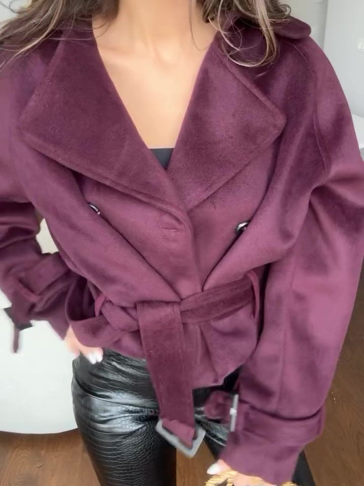 Lace-up Suede Jacket - AMAZEALL