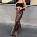 Leopard Print Dress Fashion Mermaid Skirt Womens Clothing - AMAZEALL